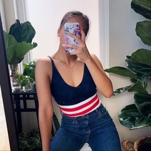 V Neck Tank Crop Top